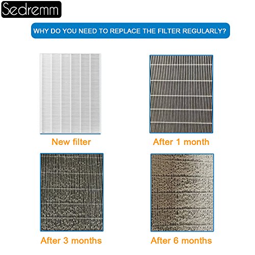Sedremm True HEPA & 4 Carbon Prefilter Replacement Filter Compatible with Winix 115115 Compatible with Winix Plasma Wave Air Purifier Models 9000 5000 5300 5000B P300 5500 6300 C535 5300-2 6300-2