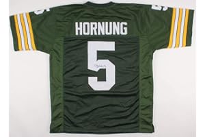 BM AUTHENTICS Paul Hornung Signed Autographed Green Football Jersey JSA COA - Size XL - Green Bay Great
