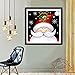 BENBO Christmas Santa Claus DIY Full Drill 5D Diamond Painting Kit Cross Stitch Round Rhinestone Embroidery Arts Craft for Home Wall Decor, 15.8In x 15.8In