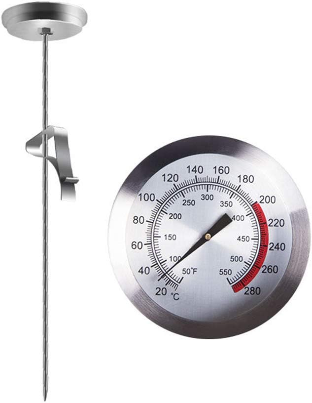 JUNSHUO Milk Thermometer with Clip, Multifunctional Portable Stainless