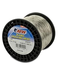 Pesca American Wire Monel Trolling, prueba de 15 libras   0,33 mm Dia   1982 m