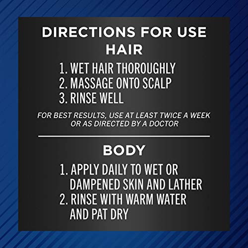 Selsun Blue 3-in-1 Anti-Dandruff Shampoo, 11 fl. oz., with Conditioner & Acne Treatment Body Wash, Salicylic Acid 2%