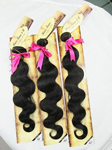 18" 20" 22" 100% Unprocessed Brazilian Virgin Human Hair Weaves Extensions Body Wave THREE Bundle Wefts