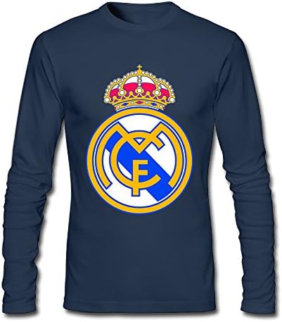 Long Sleeve Men' REAL MADRID Tshirt T Shirts Retro Tee ComfortSoft