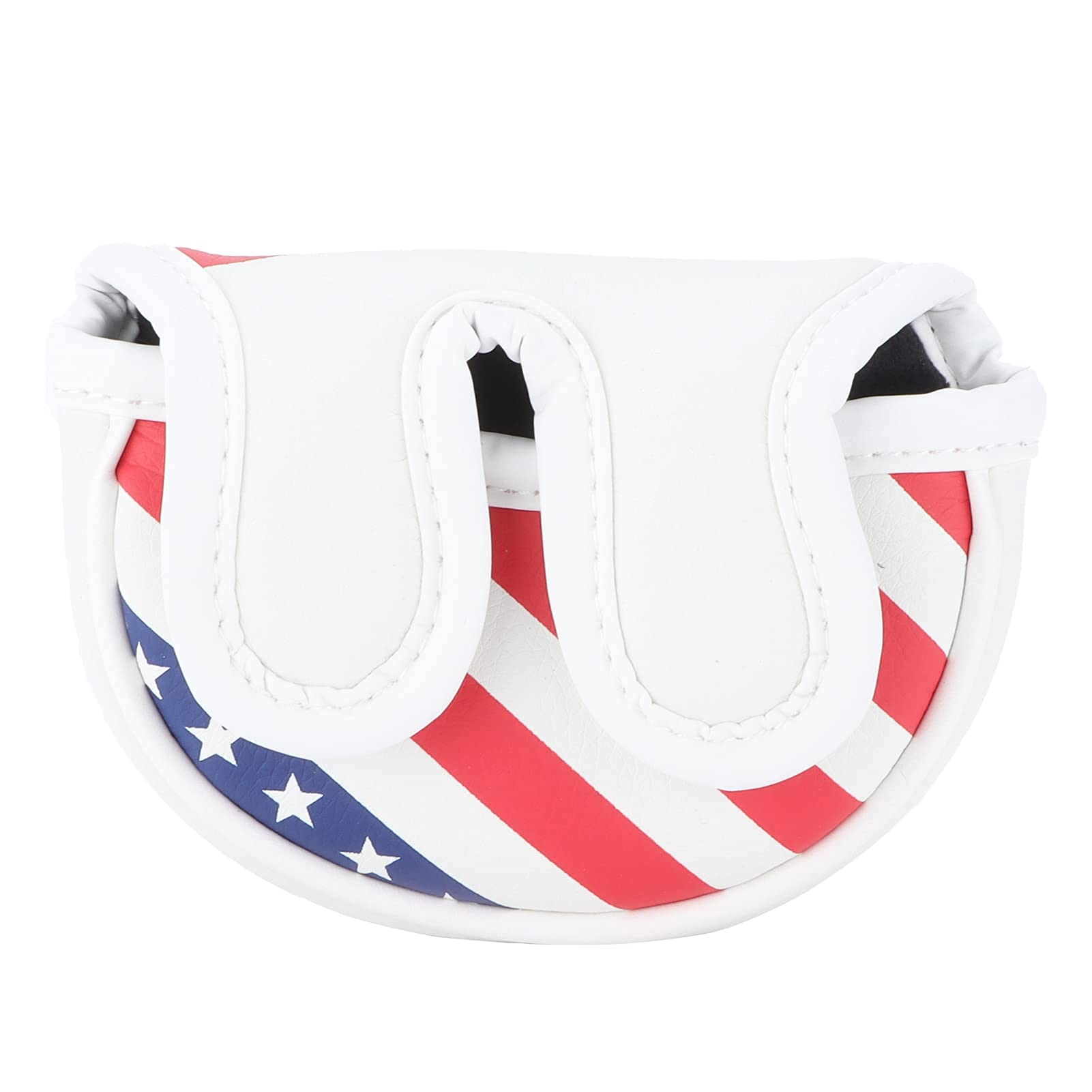 VGEBY Golfball Mallet Putter Head Cover Waterproof PU Golfball Mallet Headcover Center Putter Cover Protector with Magnetic Closure(Small semicircle) Sportinggoods Golf Sportinggoods Golf