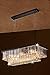 Saint Mossi 8-Lights Crystal Chandelier in Farmhouse Chandelier Style,Modern Farmhouse Chandelier with K9 Crystals,Farmhouse Pendant Light Fixtures,H10 x L34 x W14,Chain Adjustable