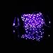 Homeleo 10M 100LED Battery Powered LED String Lights w/ Remote Mini Tiny LED Lamps on Flexible Thin Silver Wire Blinking Twinkle Steady On LED Starry Fairy Lighting(Remote,Purple)