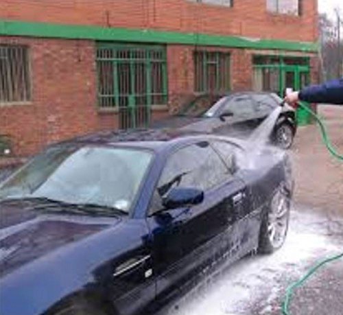 Heavy Duty 10 Pattern Garden Hose Nozzle Hand Sprayer - Metal Watering Nozzle - High Pressure | Thumb Switch Flow Control Spray Attachment | Suitable for Car Wash, Cleaning, Watering Lawn and Garden - Thumbnail 3