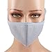 Fani 2 Packs Adult Face Masks Activated Carbon Cotton Anti-dust Warm Fashion Mouth Face Masks for Women and men(Black and Grey)