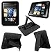 Cellularvilla Hybrid Hard Soft Dual Layer Kickstand Shockproof Protective Case Cover Compatible with Amazon Kindle Fire HD 8.9 Inch (2012) Edition (Black)