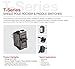 Carling Technologies Rocker Switches TA201-TB-B,(Pack of 2) SPST ON-None-Off BLK