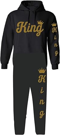 black and gold sweatsuit