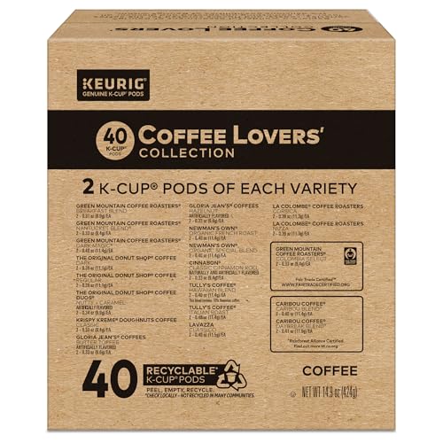 KEURIG® COFFEE LOVER’S COLLECTION VARIETY PACK, KEURIG SINGLE SERVE K-CUP PODS, 40CT
