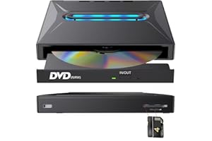 External Blu-ray Drive, USB BD/DVD/CD Burner, Portable Slim Optical Drive with M-DISC Support, Plug & Play for Laptop, Deskto