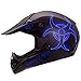Orthrus Matte Black High Performance Motocross, ATV, Dirt Bike Helmet [DOT]