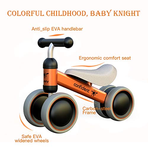 XIAPIA Baby Balance Bike for Toddlers 1-2 Years Old, 10-24 Month Kids Ride On Toys, Children Walker Bike No Pedal, Baby… - Image 4