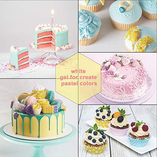 8 Color Gel Food Coloring Set, Nomeca Vibrant Icing Colors Tasteless