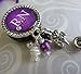 Personalized RN Nurse ID Badge Reel, Custom RN Retractable ID holder, Purple Nurse Name LPN BSN Gift