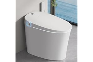 EPLO Smart Toilet Bidet with Tank,Foam Shield,Blackout Flush,Dual Auto Flush,Heated Seat,Air Dryer,Modern Elongated Japanese 