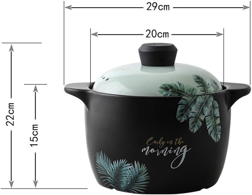 Wwshm Pot Casserole Wok Soup Pot Frying Pan Korean Bibimbap Cast Iron Dutch Oven Cooker New Milk Pot Ceramics Korean Style Household Gas High Temperature Resistance High Capacity Health Care