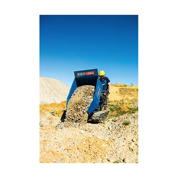 Scheppach DP6500 Benzin Ketten Dumper | 500 kg Zuladung | 4-Takt Benzin Motor mit 8 PS & 270ccm | 3x Vorwärts- / 1x… – Bild 5