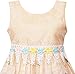 Sunny Fashion Girls Dress Rose Flower Garden Print Lace Trim Waist