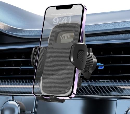 Kfz Handyhalterung Auto Lüftung： 360° Autohalterung Handy Halterung Auto, Phone Holder Car [Upgraded Hook & Silicone] Smartphone Handyhalter Auto für iPhone Samsung Google Sony Handys usw