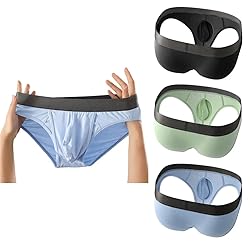 Cerahome Men's Boxers Briefs Fly Pouch Front Open