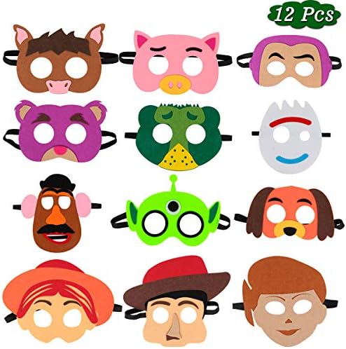 Toy Story 4th Party Supplies Favors, 16 Packs Costume Masks for Kids ...