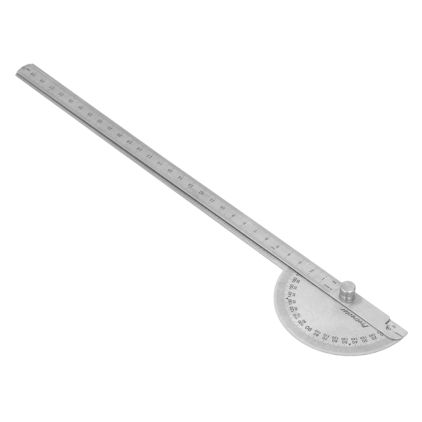 250mm Stainless Steel Protractor 0-180° Degree Protractor Angle Gauge Angle Ruler for Painting Drawing
