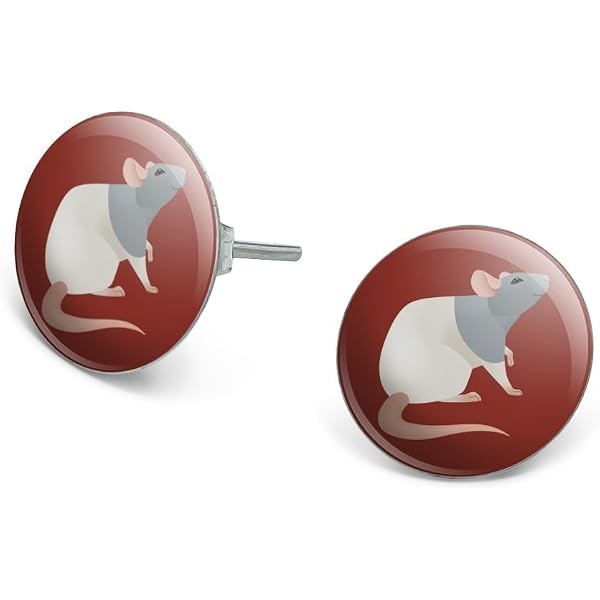 Cute Gorilla Head Stud Earrings | Plastic Novelty Earrings (S500) - View #5