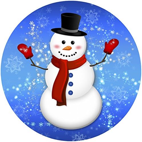 Screen Door Magnets - That ALWAYS STAY UP using our Exclusive Twist, Click and LOCK Design - Keep People and Pets From Walking Into Screens - 2 Matching Magnets (Snowman)