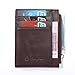 Dinghao RFID Front Pocket Wallet Card Holder for Men Leather Coin Case Zip Purse