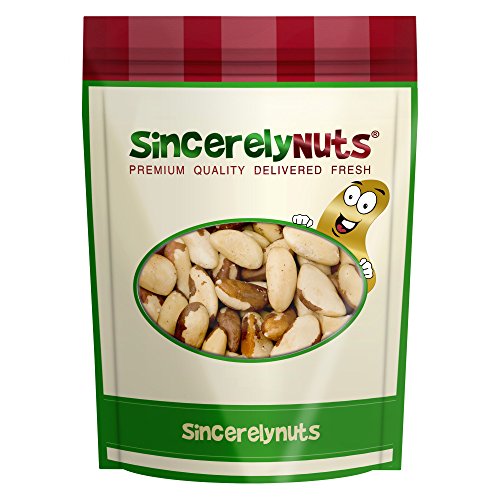 Sincerely Nuts Raw Brazil Nuts Whole & Unsalted No Shell - Two Lb. Bag - Insanely Scrumptious and Fresh - Filled With Antioxidants - Kosher