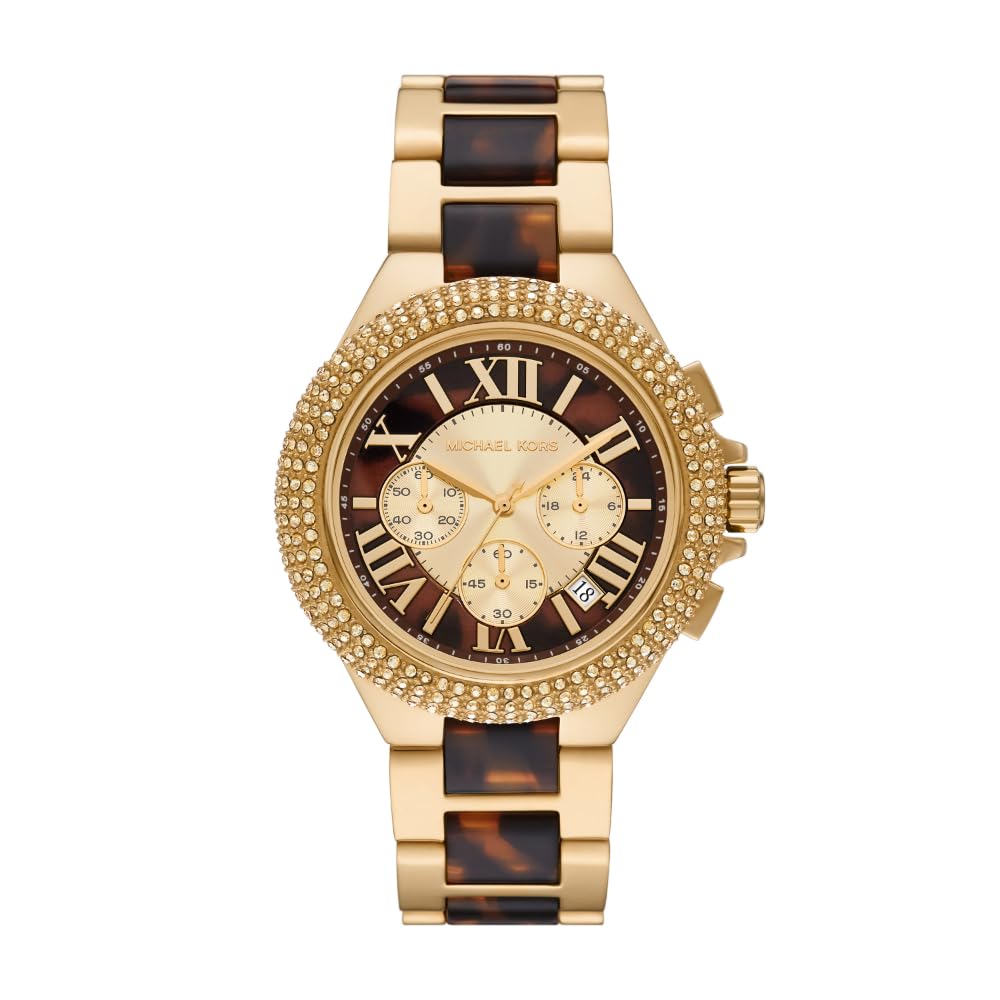 Michael Kors Mini Camille Women's Watch, Stainless Steel Watch for Women with Steel or Leather Band