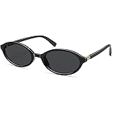 Appassal Retro Oval Sunglasses for Women Men Small 90s Trendy Narrow Vintage Fashion Funny Chic Sun Glasses AP3728