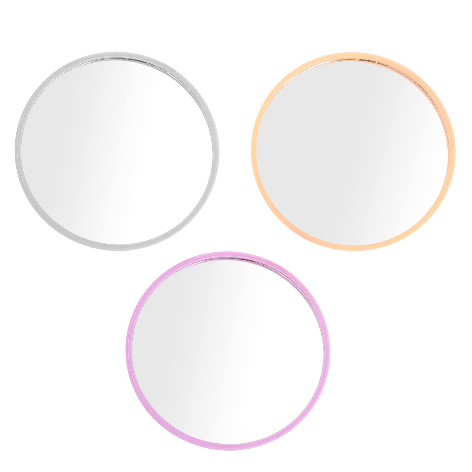 Lurrose 24Pcs Lovely Pocket Mirror Compact Mirror Bulk Round Shape Mini Lightweight Makeup Tools Looking Glass Novelty for Girls Women（Random Color）