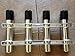 Lucky Marine A1688q Polished Aluminum Quad 4 Fishing Rod Holders