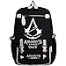 KINOMOTO Games Backpack Black Cosplay Canvas shoulder bag School College Backpacks Notebook and Laptop Bag Daypack (03)