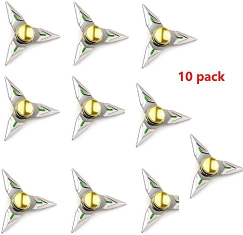 10PACK wholesale OW Overwatch 1pc Alloy Finger Spinner Fidget Hand Spinner Fidget Finger Relieve Stress Toy silver