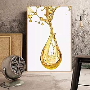 Floating Framed Canvas Wall Art for Living Room, Bedroom Splash Ink Canvas Prints for Home Decoration Ready to Hang - 16x24 inches