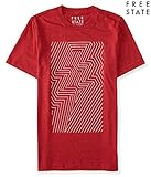 Aeropostale Men's Free State Maze Graphic T Shirt M Red Sky
