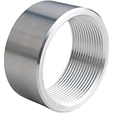 DEWHEL 2 Inch NPT Female Thread Aluminum Weld On Pipe Fitting Bung
