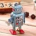 Catnew Cute Vintage Mechanical Clockwork Wind Up Metal Walking Robot Toy Children Kids Gift