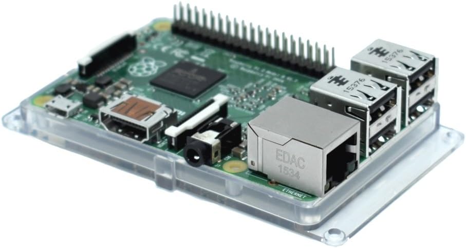 SB Components Raspberry Pi 5, 4B, 3B+, 3, 2 Bumper Case, Protective Case Cover for Raspberry Pi (Clear) - Image 3