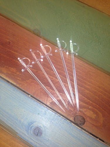 Picks, Pack of 1000 Sword 4 inch CLEAR, Cocktail and Hors' D'oeuvre Picks
