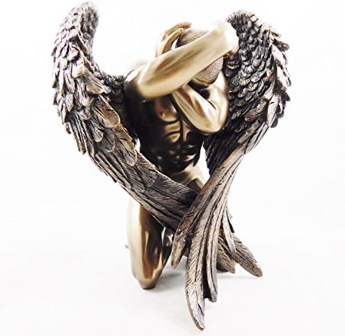 Seven Secrets Erotic Anguish Male Fallen Angel Figure Figurine Nude Statue Naked Ornament | 20090