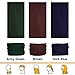 KALILY 9PCS Headband Bandana - Versatile Solid Sports & Casual Headwear -Multifunctional Seamless Neck Gaiter, Headwrap, Balaclava, Helmet Liner, Face Mask for Camping, Running, Cycling, Fishing etc
