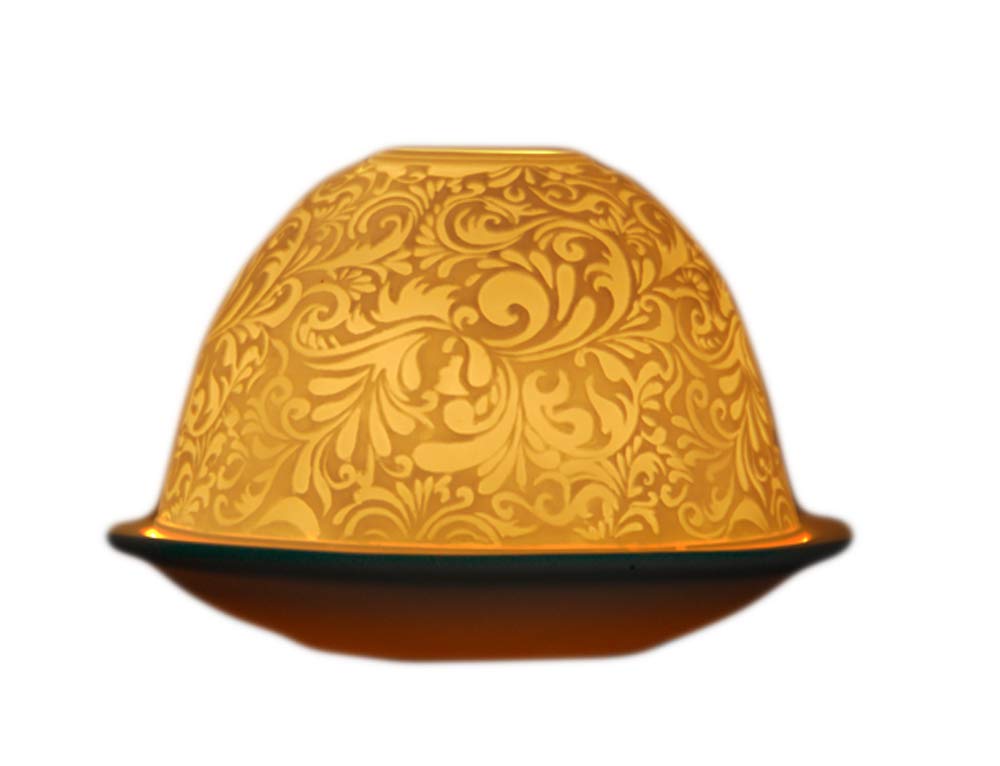 Dome Light Porcelain Tea Light Holder/Ornament Amazon.co.uk Kitchen