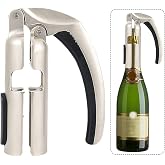 Champagne Bottle Opener,Sparkling Wine Cork Remover, Easy Lever-Action | Champagne Corkscrew, Zinc Alloy Bar Jar Cork Puller for Champagne Bottles, Home Bar, Parties, Weddings &amp; Celebrations